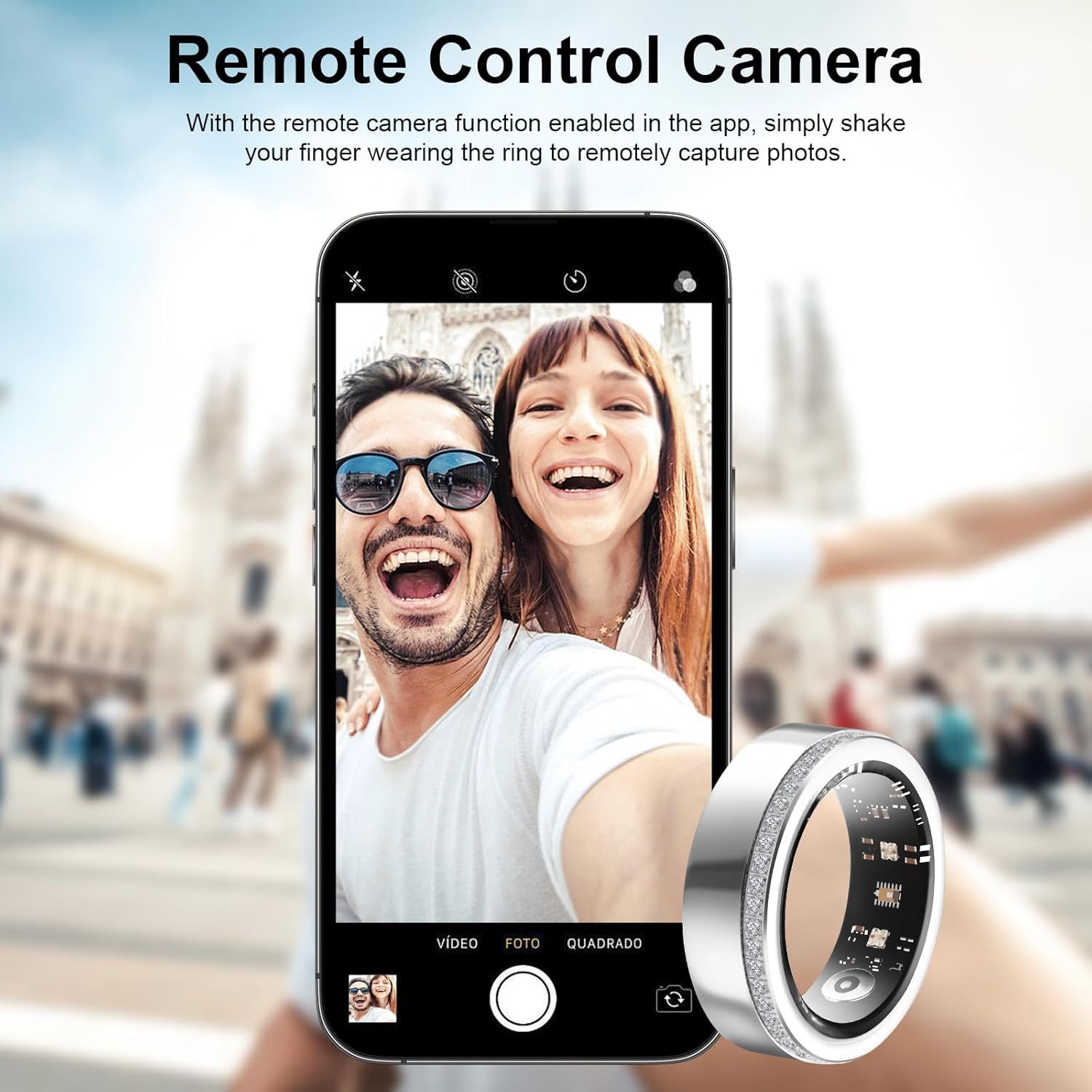 2025 New Smart Ring For Women Luxury Elegant Diamond Ring With Visible Tech Core Heart Rate Sleep Tracker Fitness Health Monitor IP68 Waterproof  Compatible